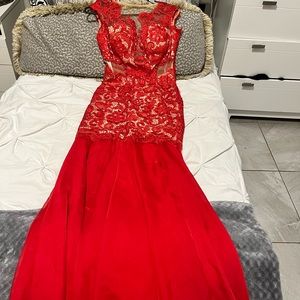 Red dress